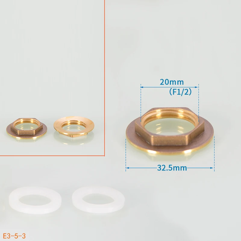 

Латунные фланцевые гайки и шайбы 1/2", 3/4", 1/8"