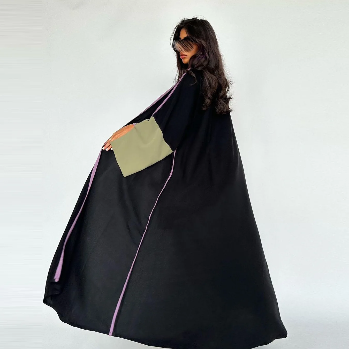 Платье-кимоно женское длинное в мусульманском стиле