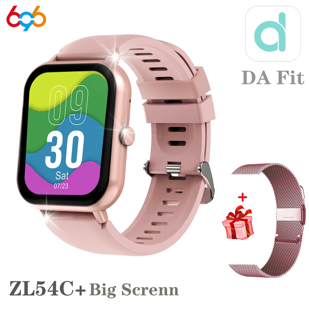 

2023 New Men Women Blue Tooth Call Full Touch Screen Smart Watch Heart Rtae 100+ Sport Modes Waterproof Lady ZL54C+ Smartwatch