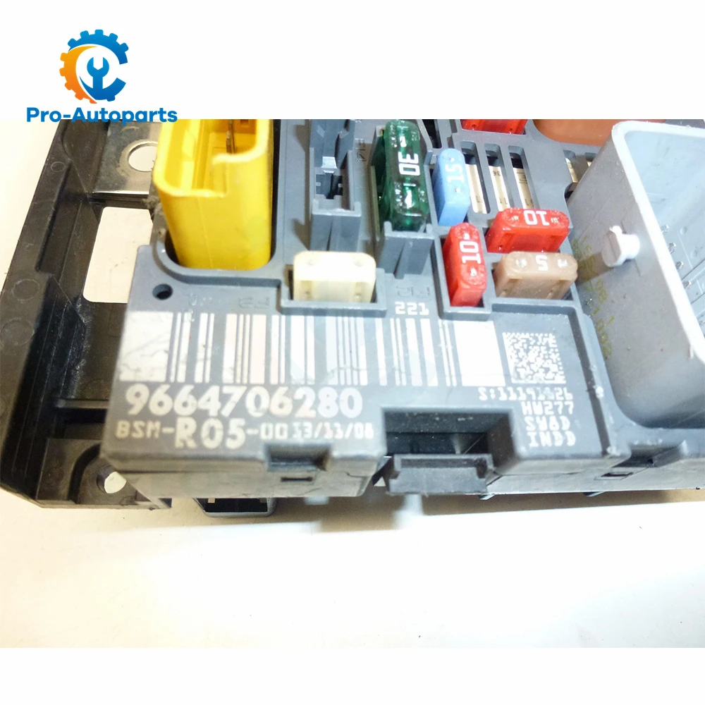 9664706280 Совершенно новый блок предохранителей двигателя в сборе для Peugeot 307 308 408 807