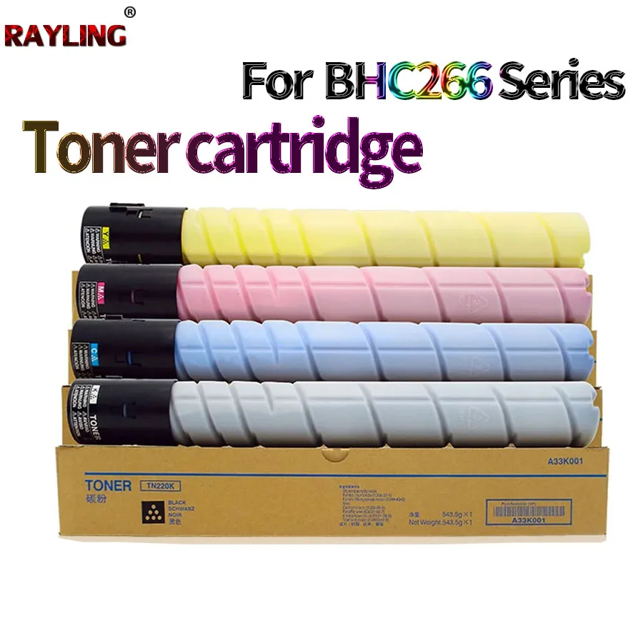 TN220 TN223 Тонер-картридж для использования в Konica Minolta Bizhub C226 C266 C227 C287 C256 C367 C7222 C7226 C7528 AD