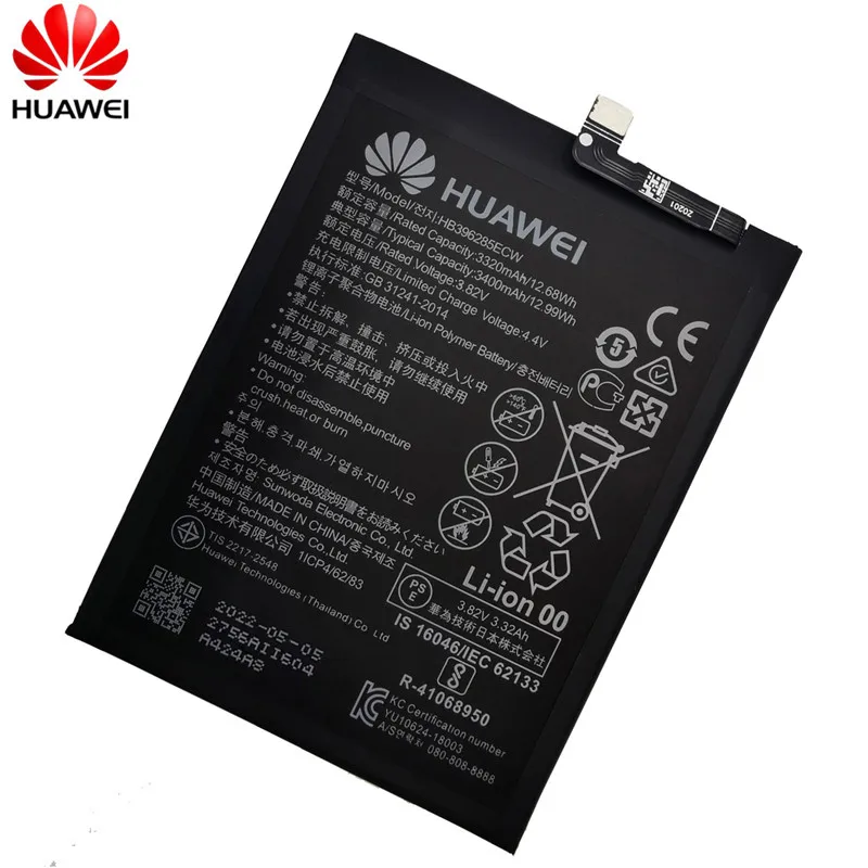 hua wei original 3400mah hb396285ecw phone battery for huawei p20 honor 10 col al00 col al10 col tl00 col tl10 col l29 tool free global shipping