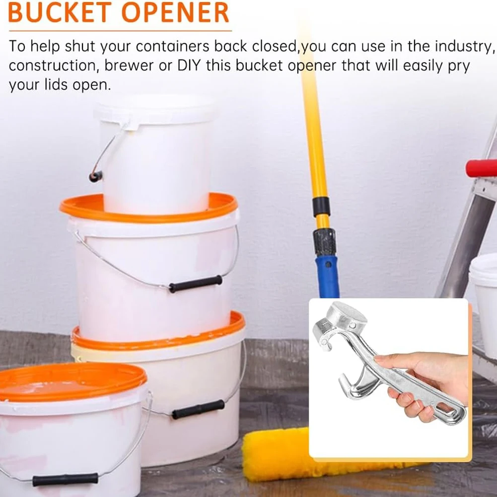 BEAU-2 шт. открывалка для ведра из алюминиевого сплава ручная на 5 галлонов