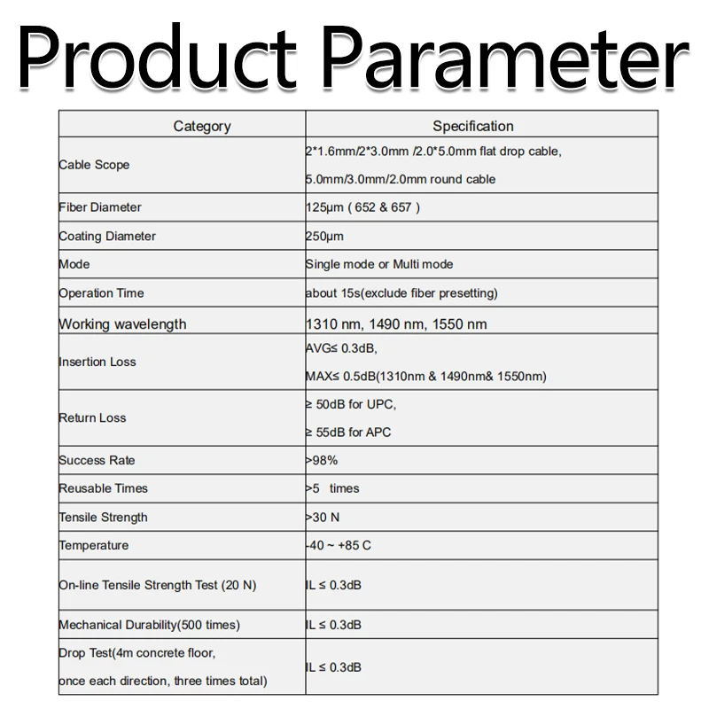 OPTFOCUS FTTH Waterproof  SC APC Fast Connector Mini IP68 FTTA BBU RRU FTTH with 53mm Fiber Optical SC UPC Conector