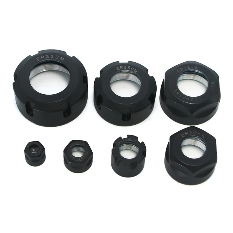 

Chuck Nut Accessories A/M/UM Type Nut ER Collet Nut Cap CNC Machine Tool Holder Head ER8/11/16/20/25/32/40
