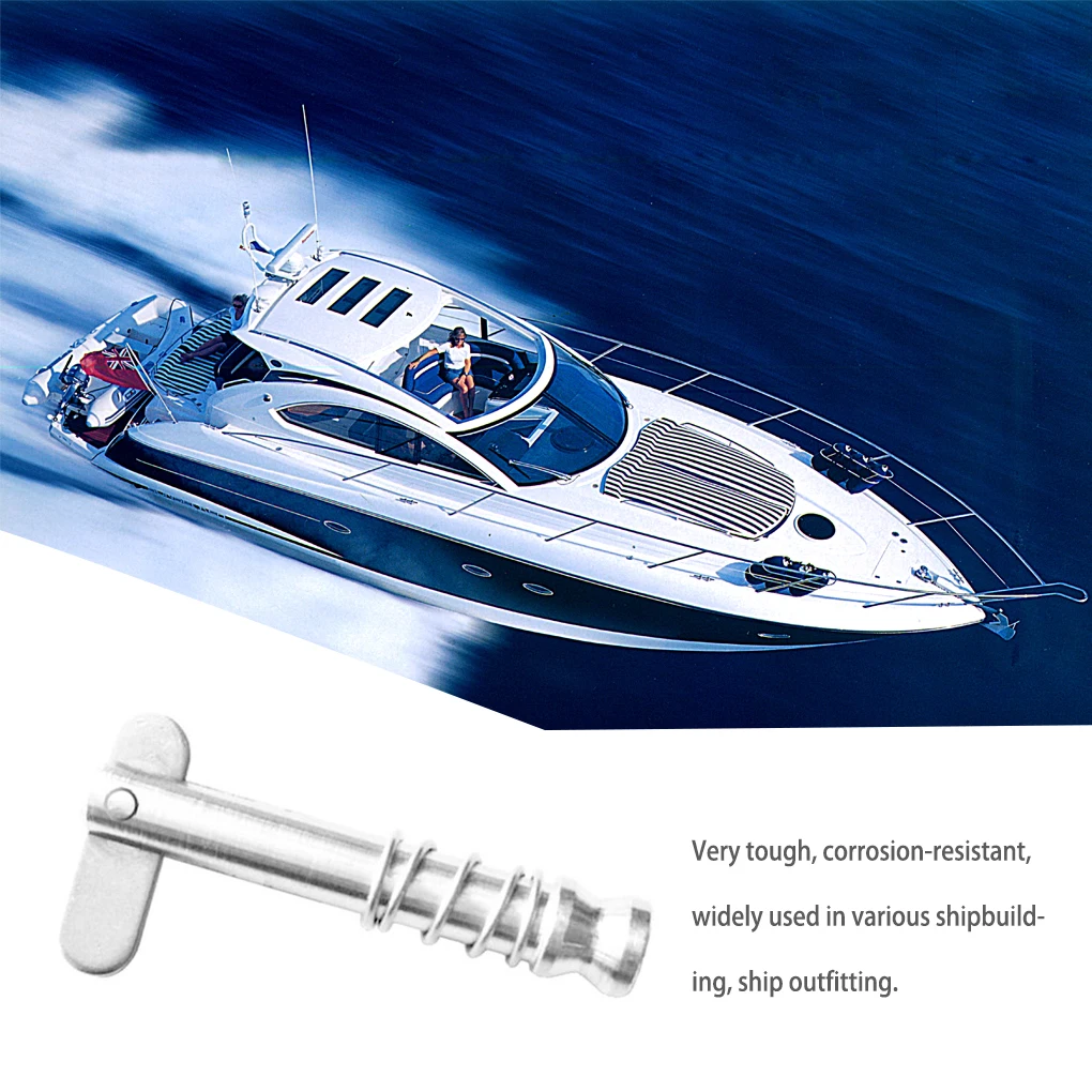 

2 Pieces Boat Bimini Top Fast Release Pin Stainless Steel Motorboat Sailboats Caravans Yacht Hinges Replacement Parts