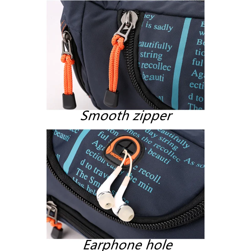 Outdoor Fanny Pack For Men's Sports Shoulder Crossbody Bag Waterproof Chest Bags Cycling Hiking Large Capacity Waist Bags