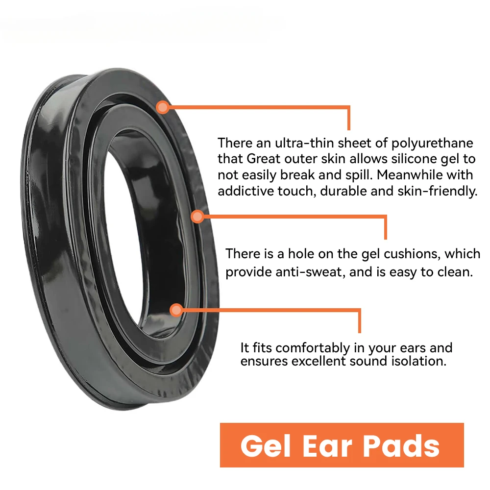 1 пара мягких охлаждающих силикагелевых амбушюров для наушников 3M