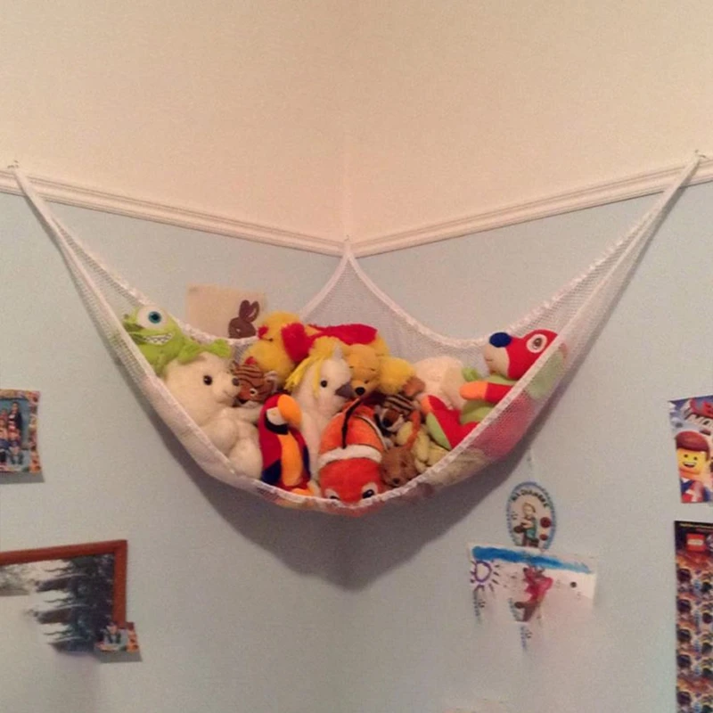 

1PC Cute Children Toy Organizer Storage Net Bedroom Toys Hammock Net Storage Mesh Holder Home Decoration Wall Mounted Bags