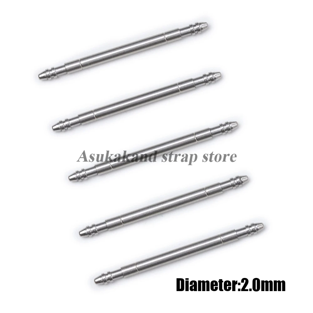 

Пружинные стержни из нержавеющей стали 316L 1,5 мм 1,8 мм 2,0 мм для Rolex Water Ghost, диаметр жира, прочный прочный штифт 19,5 20,5 21,5 мм