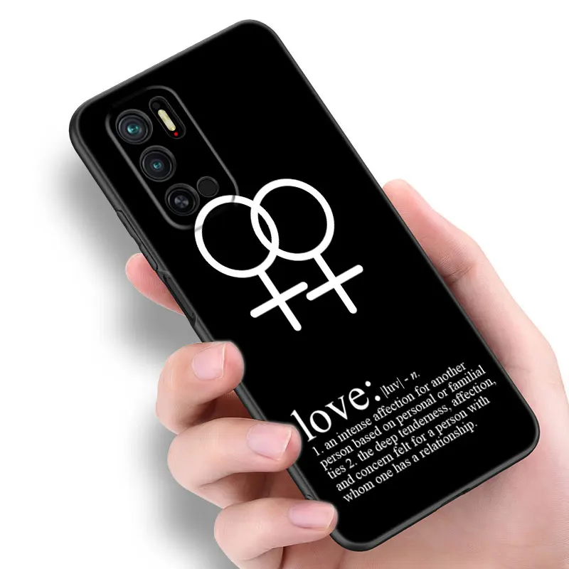 Чехол для телефона лесбиянок ЛГБТ радуга гордость Xiaomi Redmi Note 7 8 9 10 11 8T 10T 9S 10S 11S 4G 11E