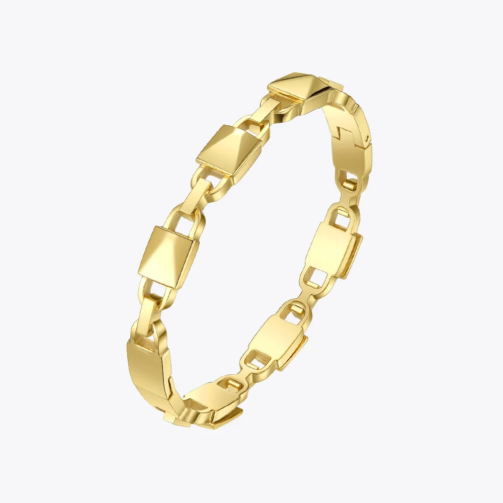 

ENFASHION Lock Geometric Cuff Bracelets Bangles For Women Accessories Stainless Steel Fashion Jewelry Gifts Wholesale B192047