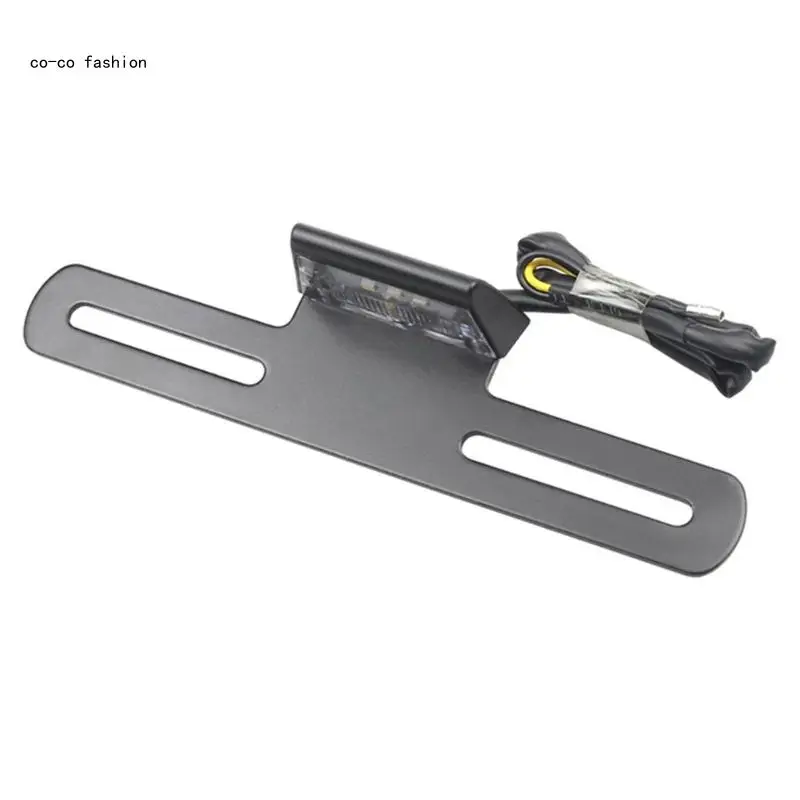 517B Кронштейн номерного знака мотоцикла со светодиодной подсветкой и опорной