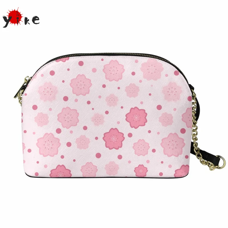 

Новые модные женские сумки Yikeluo через плечо с цветами вишни, роскошные сумки, женские сумки на молнии, женская сумка через плечо