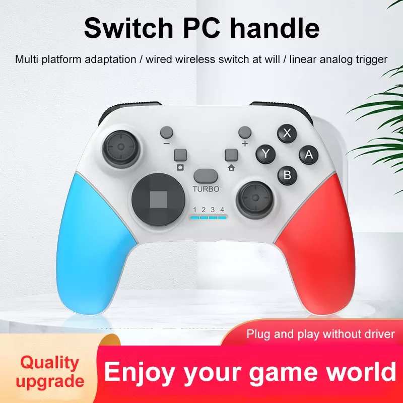 

S01 Wireless Blue-tooth Gamepad With Vibration 6-axis Somatosensory Joystick For / Computer Without USB Receiver