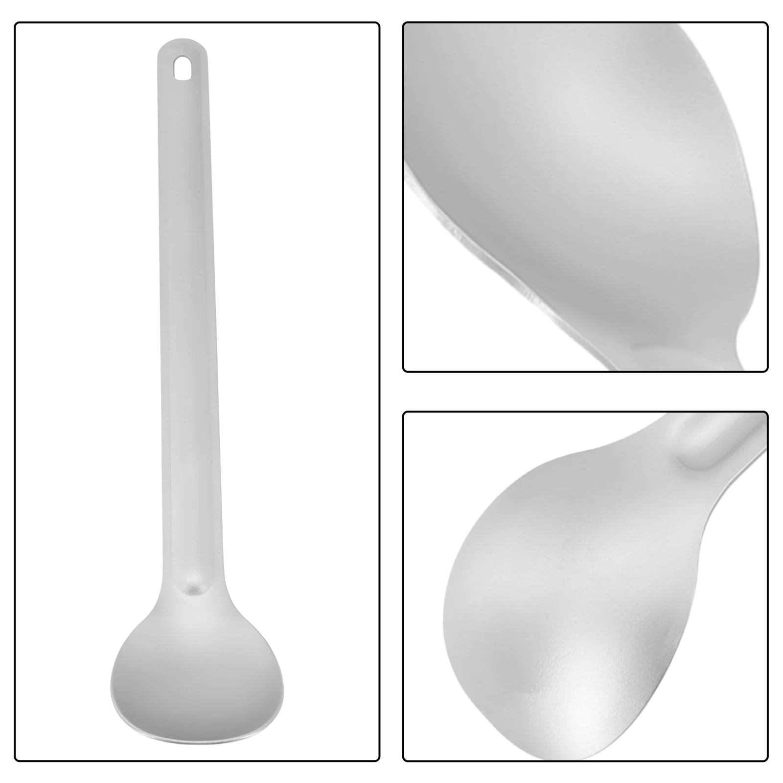

1pc Titanium Long Handle Spoon Fork Light Weight Titanium Tableware Picnic Utensils Spoon Fork Outdoor Travel Supplies