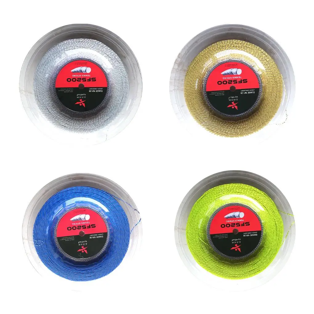 

Indoor Outdoor Tennis String Racket Low Elasticity Nylon Line 0.135cm Diameter Hard Wire Equipment Accessories Replacing Parts