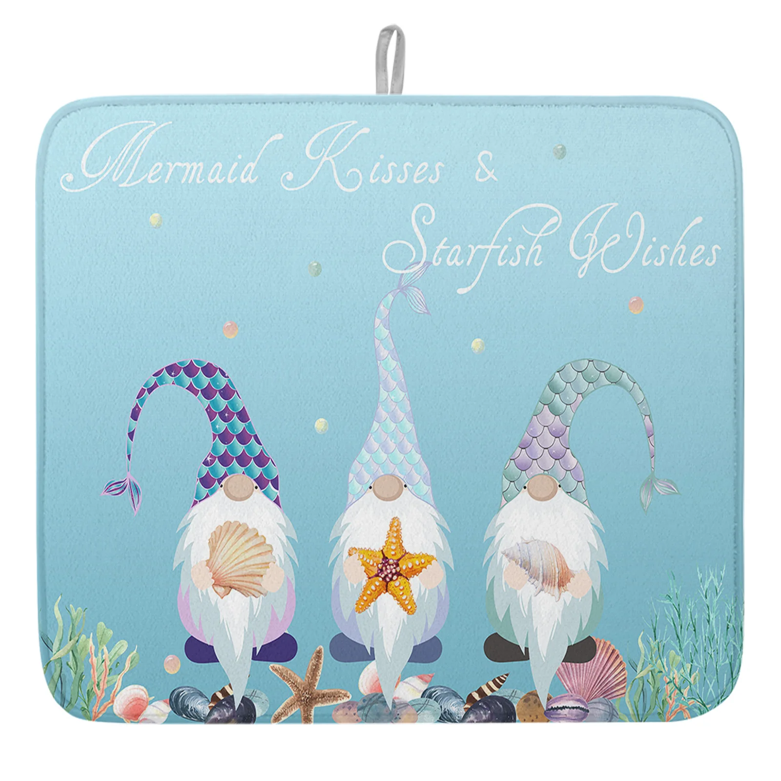 

Коврик для сушки коралловых блюд «Русалка Гном» для кухонной раковины