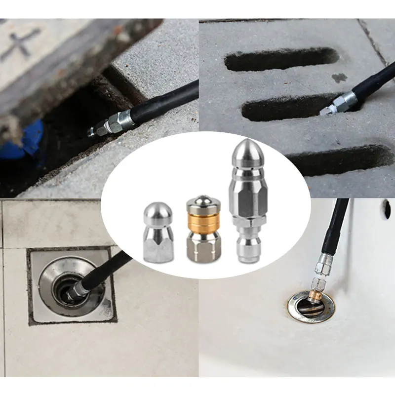 

Sewer Cleaner Jet Nozzle 1/4 Inch Quick Plug Pressure Washer Drain Cleaning Pipe Drain Hose Jet Tool
