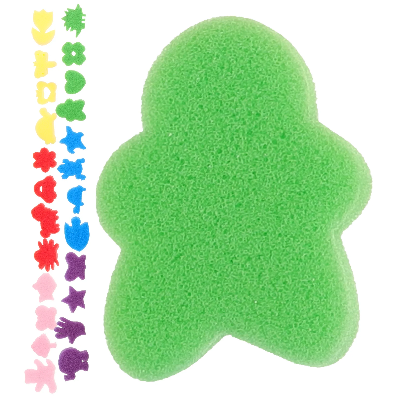 

24 Pcs Toddler Kid Painting Sponge Brush Color Brushes Modeling Child