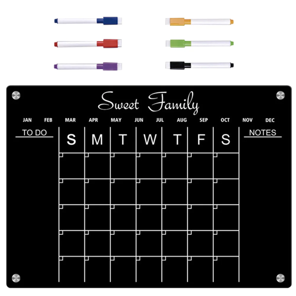 

1 Set Magnetic Fridge Board Daily Schedule Board Magnetic Message Board