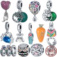 silver color love pendants owlbeach shoes fits original 925 pandora bracelet and bangle making fashionable female diy charms