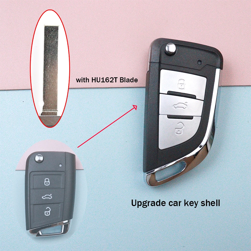 

Внешний вид, обновленный корпус ключа автомобиля, чехол для ключа Volkswagen/VW Seat Golf 7 MK7 Vw Tiguan Touran Polo для Skoda Octavia A7