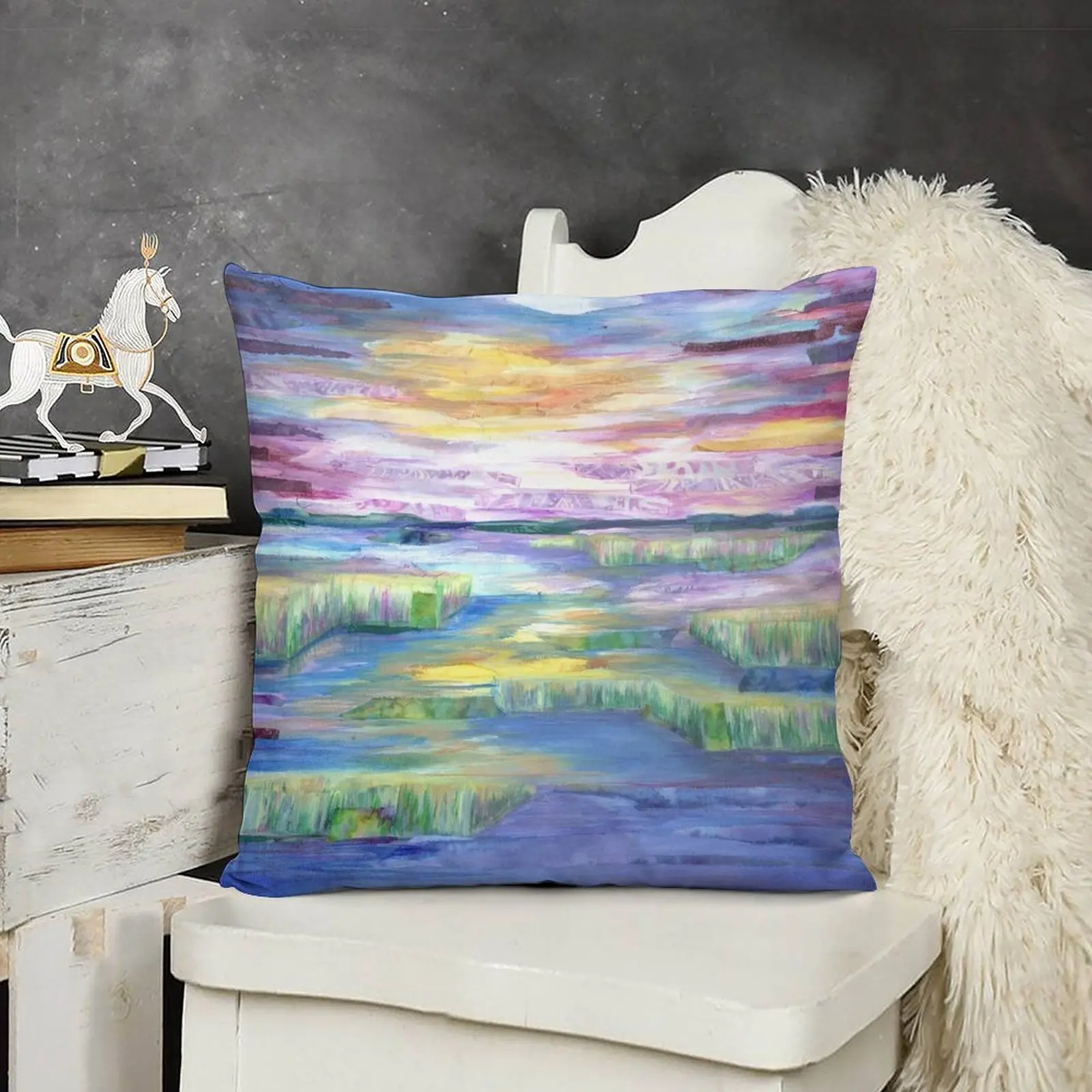 Декоративная подушка для дивана на Новый год и Рождество