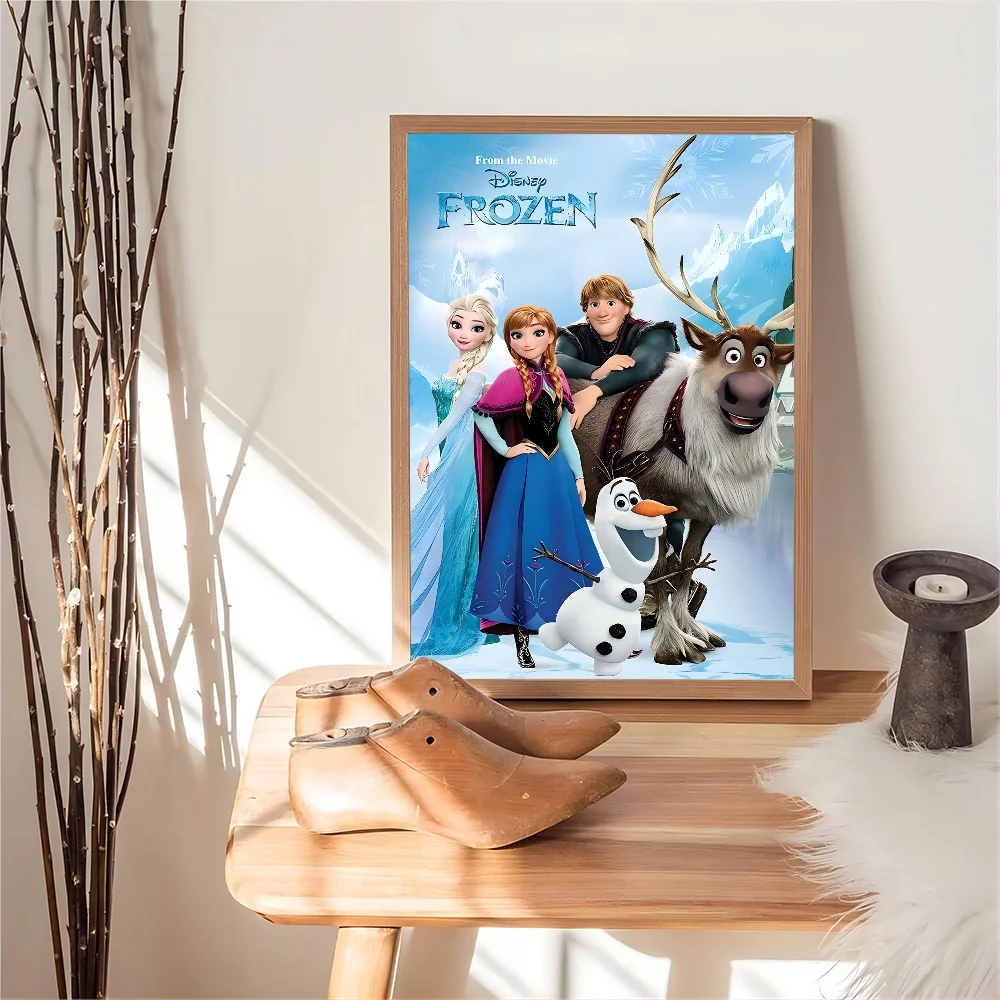 Anime Frozen Posters Sticky Whitepaper Sticker DIY Room Bar Cafe Kawaii Decor