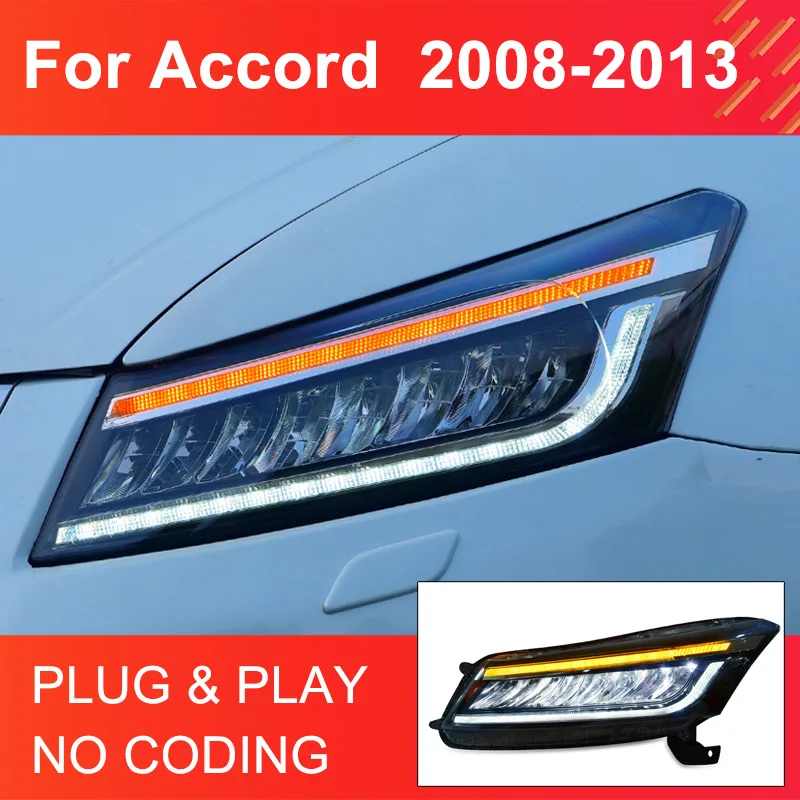 

Передняя фара в сборе для Honda Accord 2008-2013, 1 пара