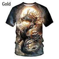 newest dragon 3d printed personalized men t shirt