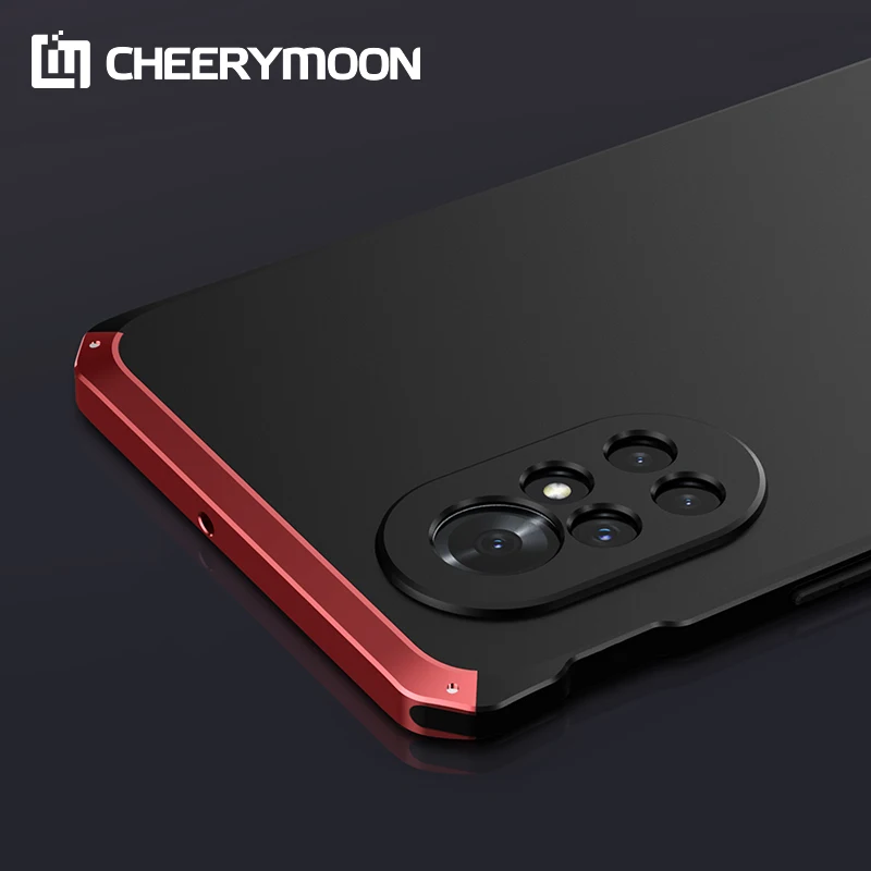 

Hot! Anti-fall Metal Frame PC Back Plate For Huawei Nova 8 Pro Aluminum Alloy For Nova8 Pro Nova8Pro Bumper Case Cover