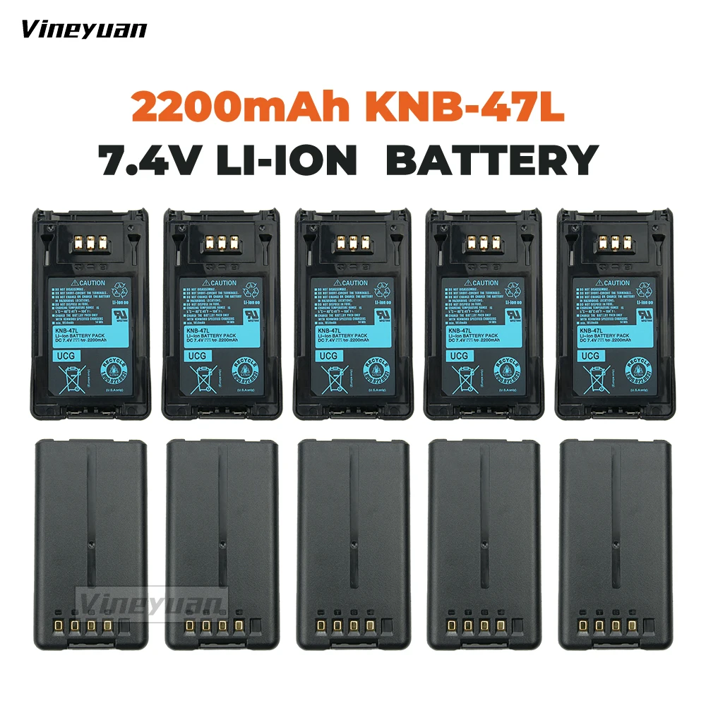 10 шт. KNB-47L KNB-48L 2200 мАч сменный аккумулятор для Kenwood TK-5220 TK-5320 NEXEDGE NX-200 NX-300 двухстороннее радио