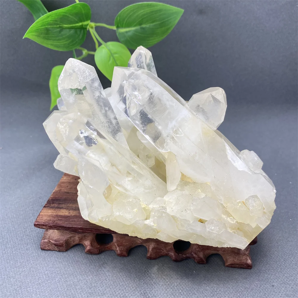 Натуральный минеральный белый кристалл группа Кристалл кластер руда образец