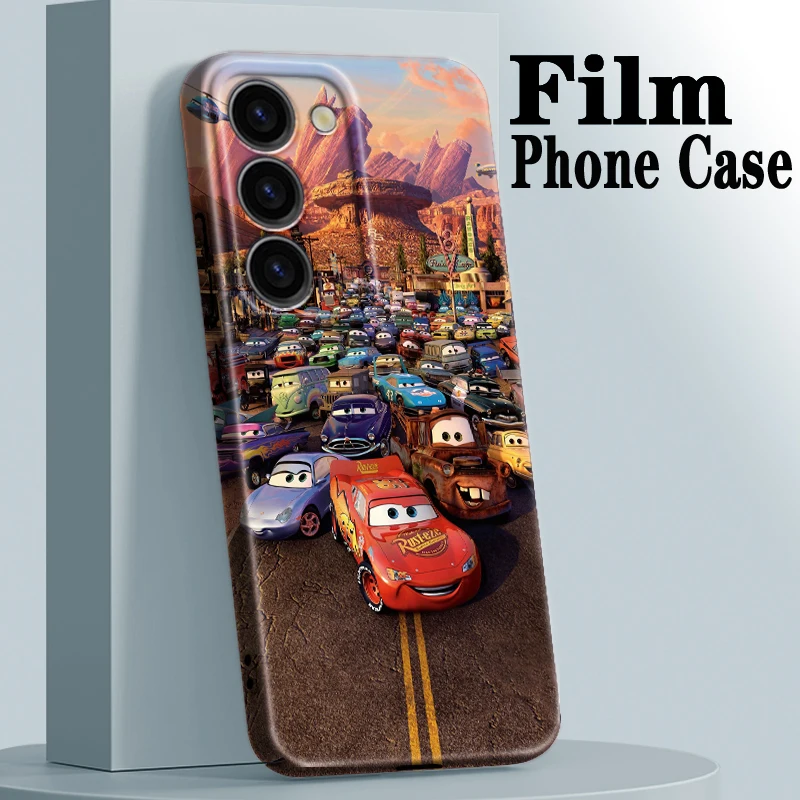 Disney Lightning McQueen Cars Phone Case For Samsung Galaxy S23 S22 Pro Plus Ultra 4G 5G A03 Feilin Funda Coque Film Hard Cover