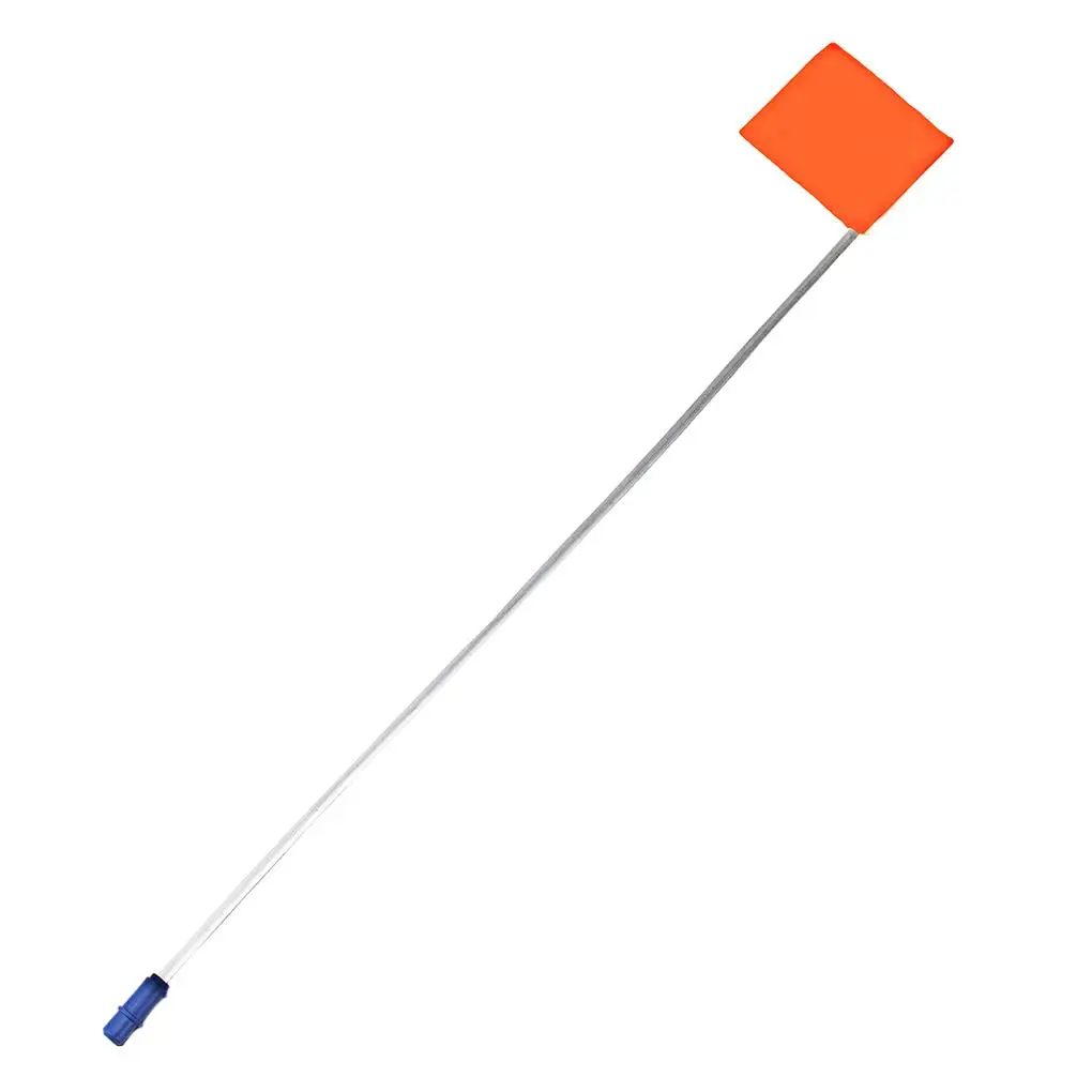 

3 Pieces Ice Fishing Rod Tip Up with Flag Marker Indicator Round Plate Portable River Stream Portable Outdoor Tackle