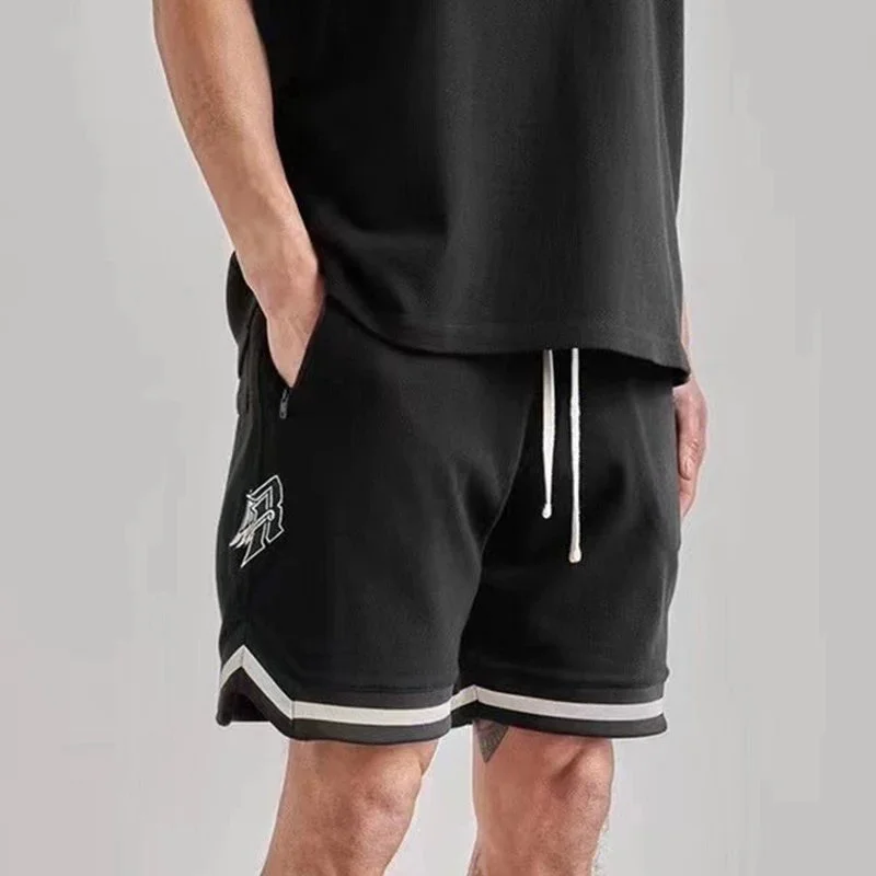 

Summer men's and women's cotton mesh pants, breathable and cool beach pants, hip-hop style sports and leisure shorts