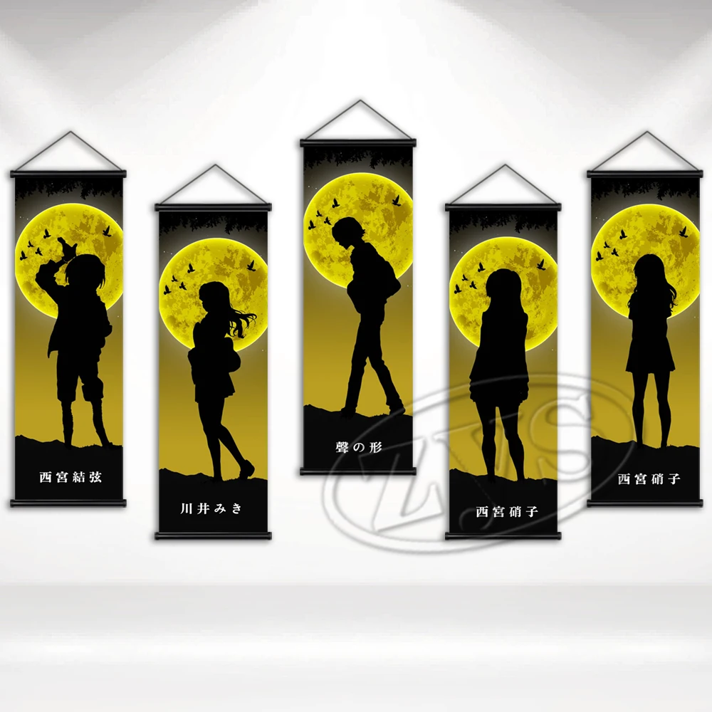 

Painting The Shape of Voice Poster Anime Wall Art Print Hanging Scrolls Modern Canvas Pictures Home Decoration Murals Kids Room
