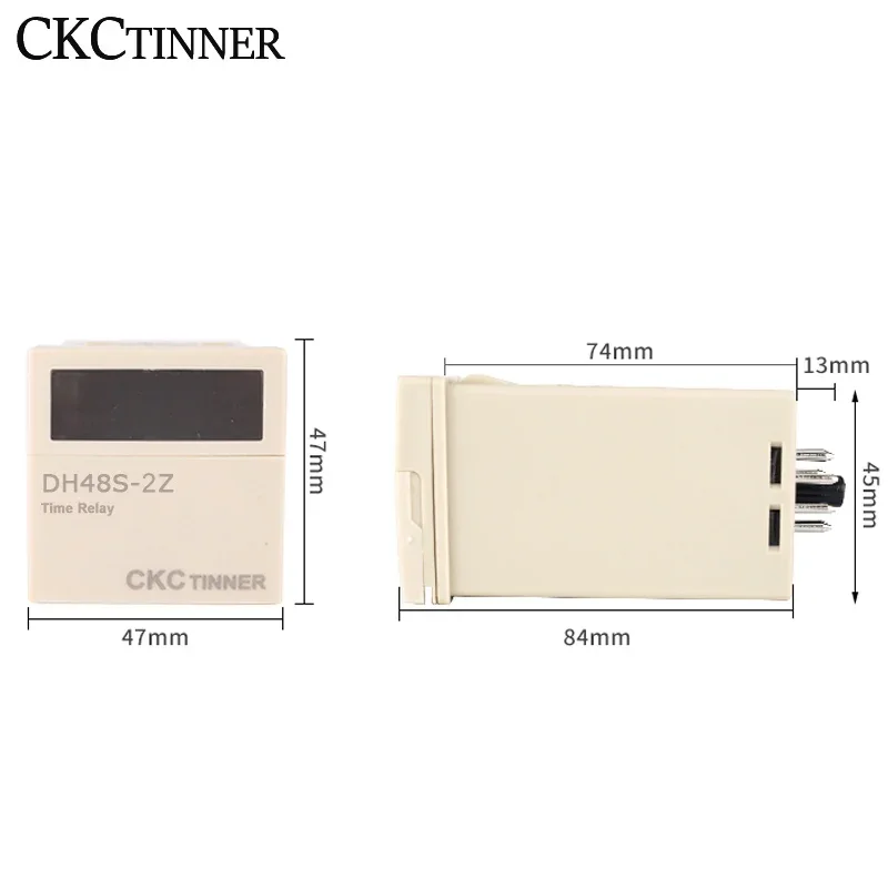 DH48S-2Z цифровой светодиодный Программируемый релейный переключатель времени 0 01