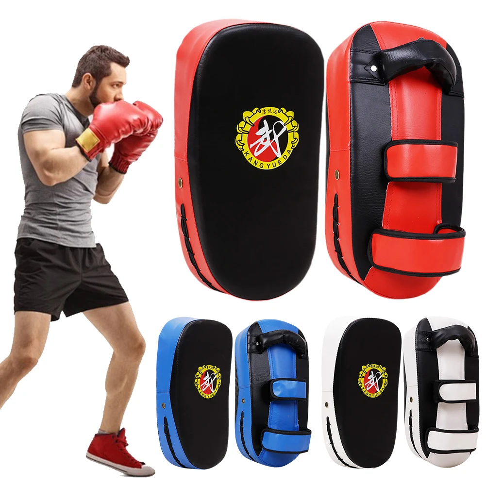 Taekwondo Boxing Target PU Leather Hand Foot Kicking Pad Adjustable Kick Punch Shield for Martial Arts Training