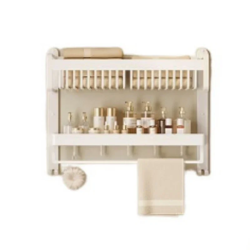 Прямая продажа модная кремовая вешалка для ванной комнаты многофункциональная