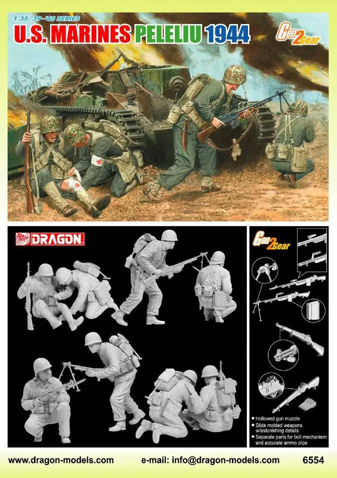 

Dragon 6554 1/35 U.S. Marine Peleliu 1944