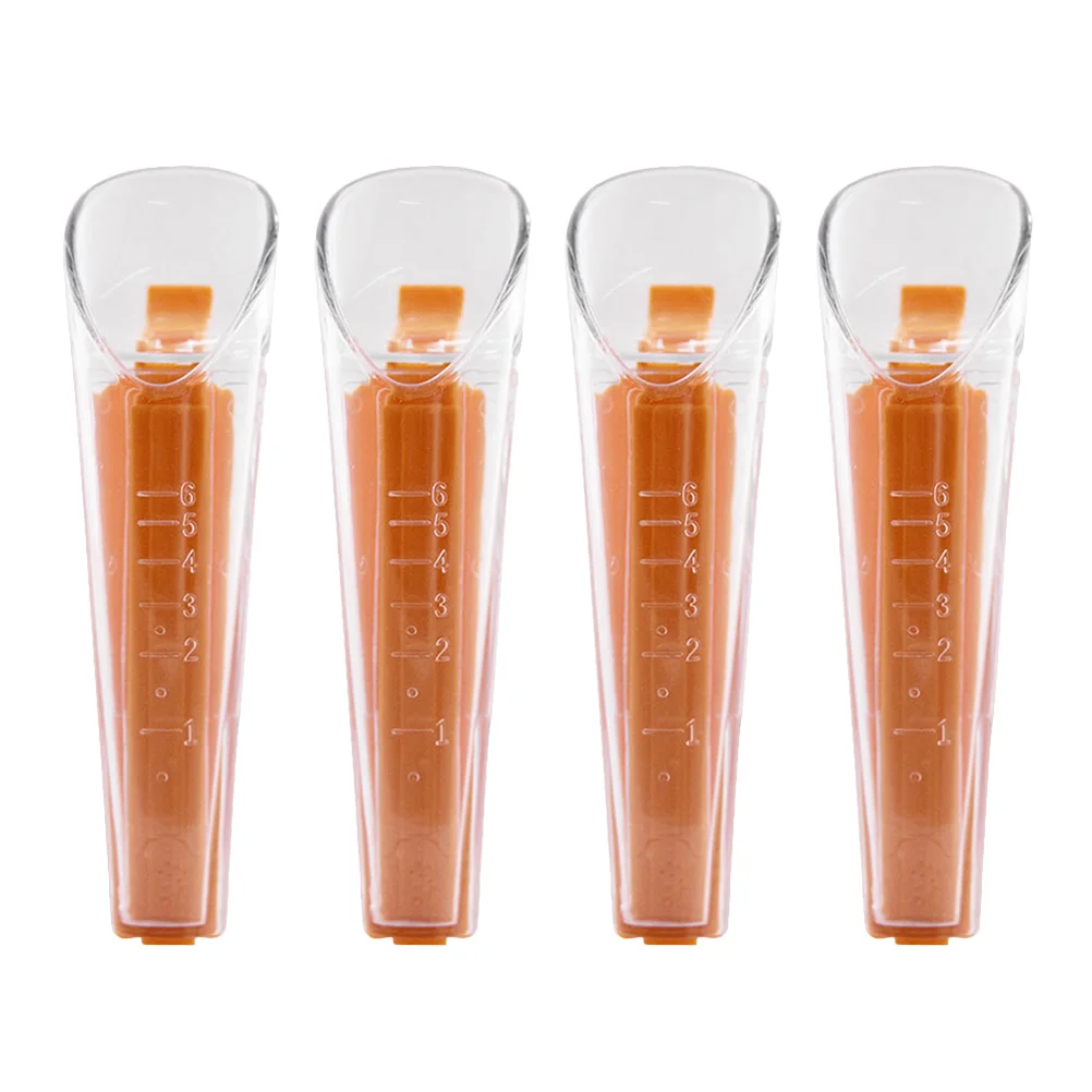 

4 Sets Yeast Measuring Cup Yeast Weighing Cup with Sealing Clip Kitchen Gadgets