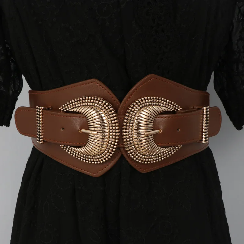 Hot Fashion Women Wide Waist Elastic Stretch Belt women's girdlestrap belts for women cinturon mujer cummerbund strap