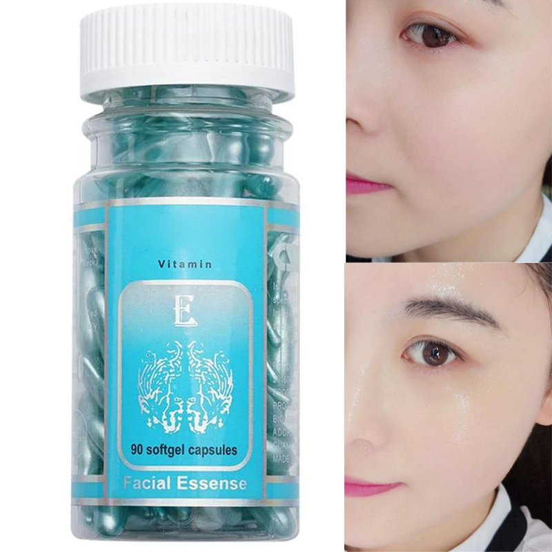 

Aloe Vera Vitamin E Serum Face Care Capsule Cream Repair Ance Scar Anti Aging Moisturizing Whiten Brighten Skin 90 Pcs