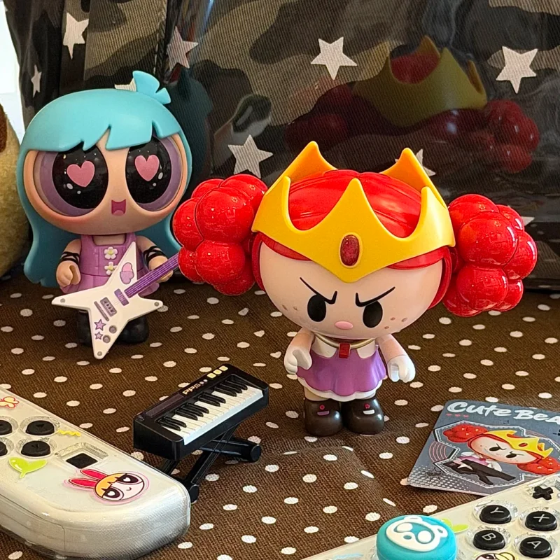 Фото Новая коллекционная фигурка BLOKEES The Powerpuff Girls Cute Beats Series Vol.1 в слепой коробке, настольное украшение, модель, игрушка, подарок на день рождения №5