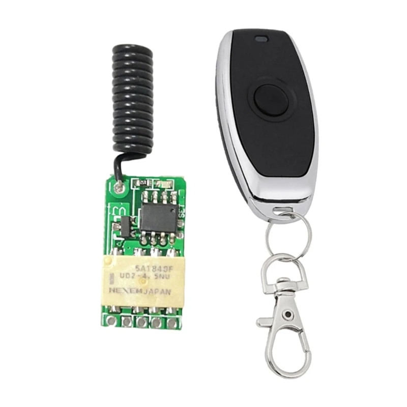 

3.7V-12V Mini Remote Relays 433Mhz Remote Control Switches Wireless RF Latching Switches Transmitter & Receiver DIY