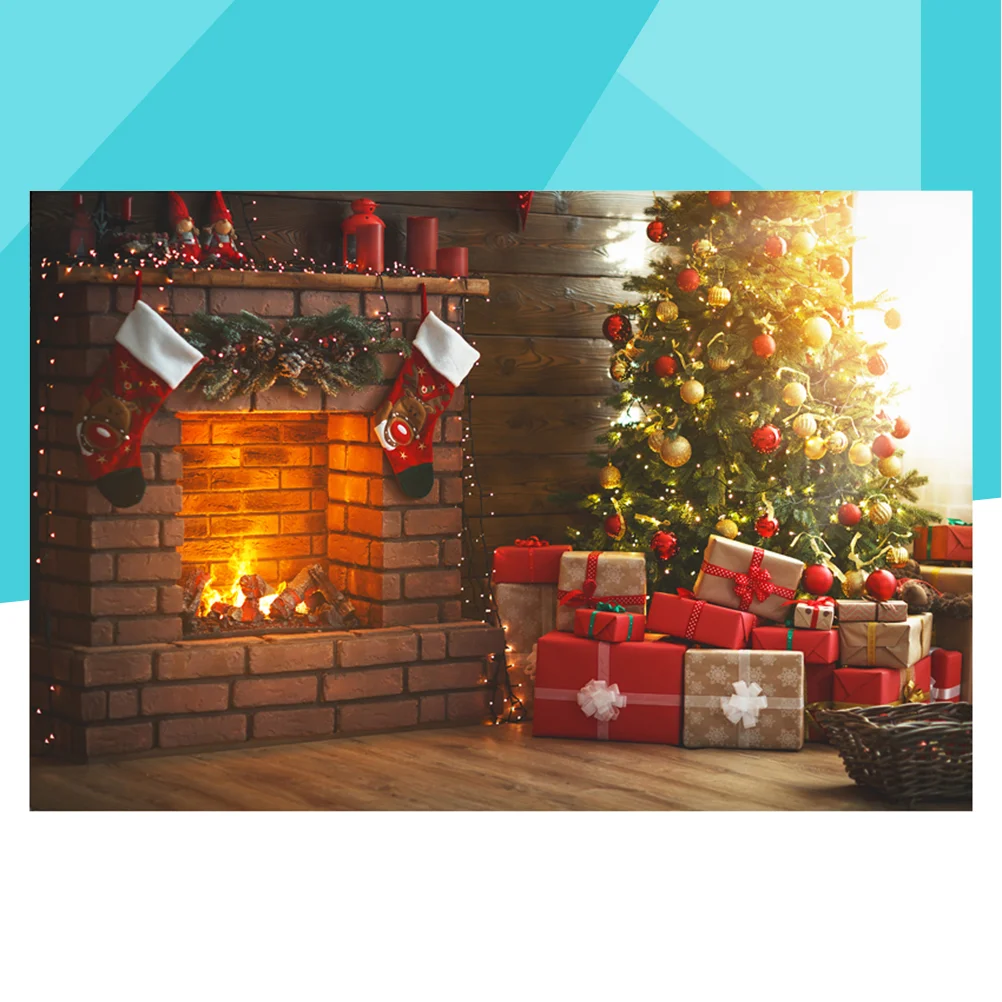 

1pc Christmas Party Decoration Merry Christmas Background Christmas Wall Hanging Cloth Party Banner Decorations