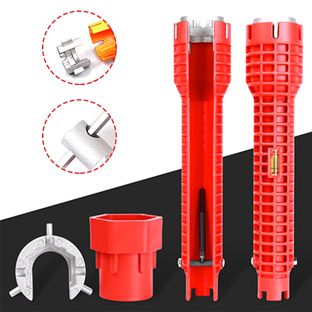 

New 14 In 1 Anti-Slip Flume Wrench Double Head Plumbing Tools Double Head Plumbing Tools Faucet Installer Water Heater Spanner