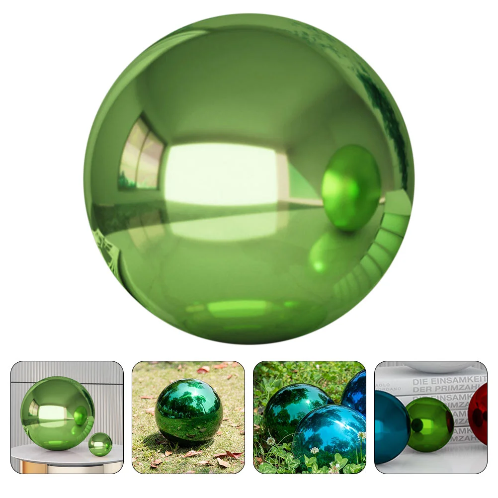 

Garden Reflective Ball Polished Decor Outdoor Decorations Hollow Reflection Stainless Steel Mirror Trim